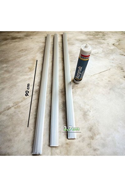Nalbur Bakkal Alüminyum Parke Kapı Eşik Profili 90cm 3 Adet Soudal Mastik Dahil