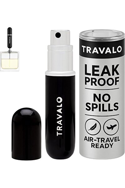 Travalo Classic HD Refillable Travel Perfume Spray Bottle - Black - 5 ml