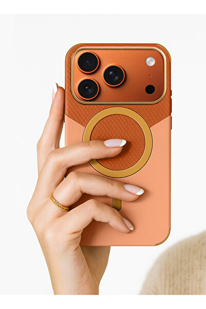 Wtech Apple iPhone 17 Pro 5G 2025 Luxury Double Color Leather Magsafe Magnetic Protective Case Cover