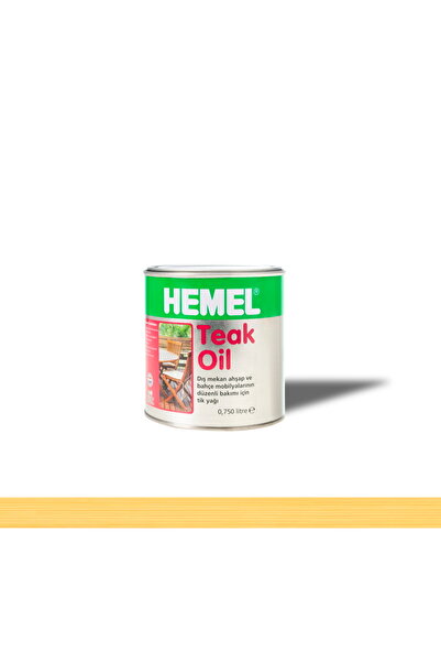 Hemel Teak Oil Şeffaf Tik Yağı 0,75 Lt