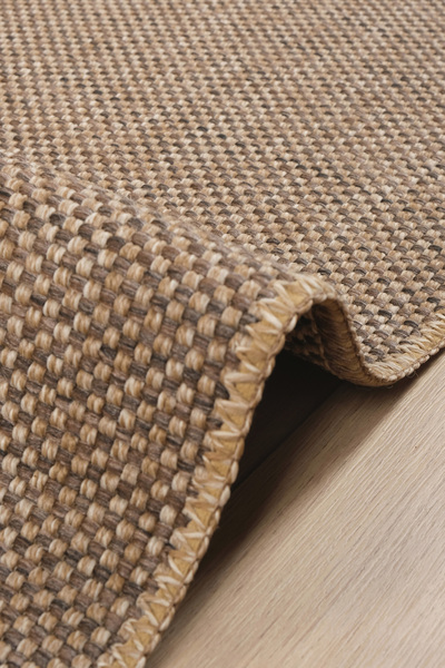 Santiva Home Beige Brown Natural Sisal Jute Straw Carpet Washable Non-Slip Ba...