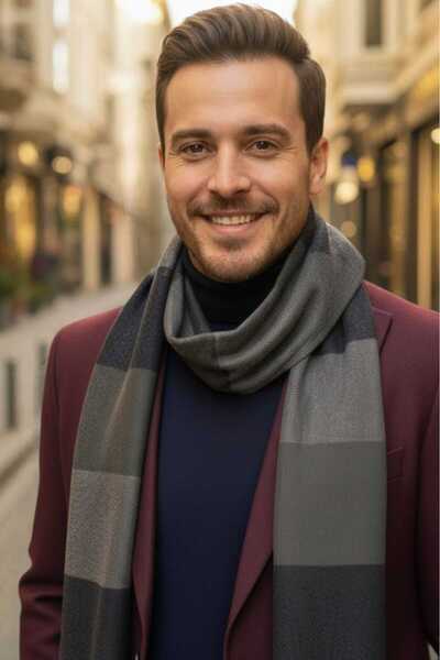 Mood Agenda Men's Premium Luxury Patterned Scarf