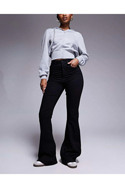 kleshus سروال جينز نسائي من سونيا آدا واسع الأرجل فلير جديد Hsn