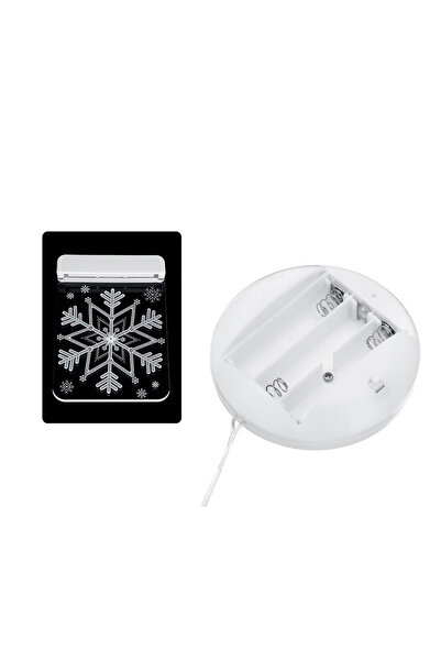 VERK 3D Christmas LED Window Decoration, FULG, Warm White