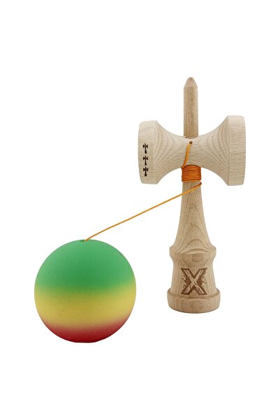 dalip Kendama X Original, Professional, Dalip, Big Cups V2, Rubber Grip, Metal Bearing, String 55 cm, Gre