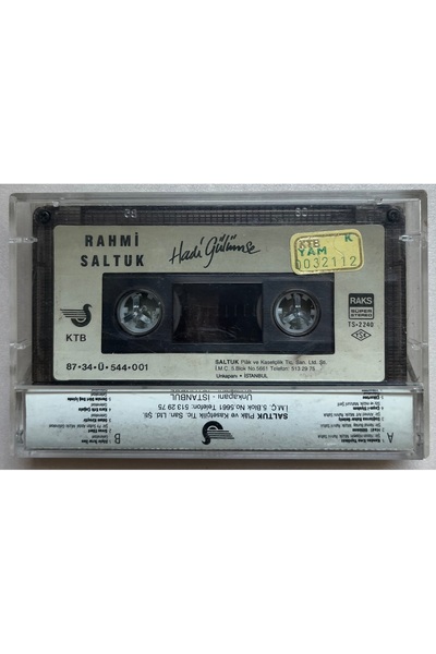 Raks Rahmi Saltuk Hadi Gülümse Cassette (Original Period Paper Print Cassette)