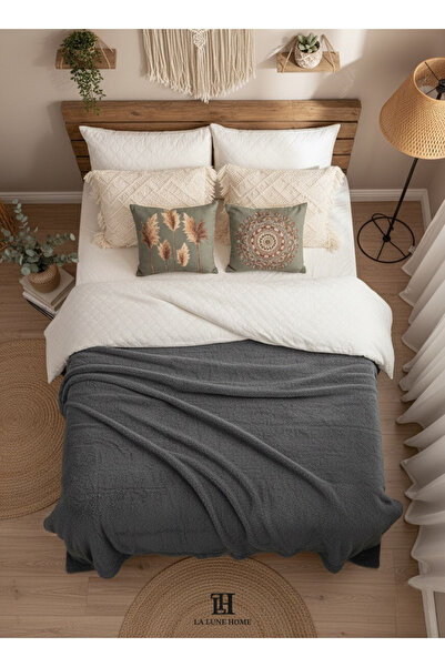 la lune home TÜYLÜ PELUŞ BATTANİYE ÇİFT KİŞİLİK 180X220