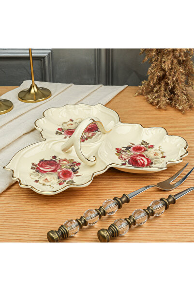 ROY KING Royking ROSE 3'LÜ ÇEREZLİK ÜSTTEN KULPLU 28 CM GNJ 005