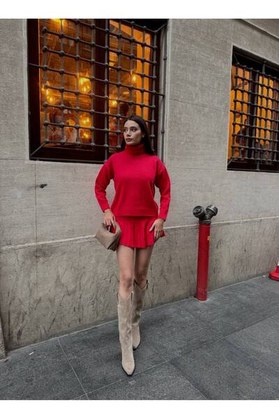 Flarsky Sweater Skirt Knitwear Double Set