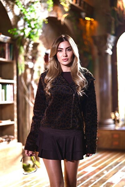 Butik İdl Fashion Leopar Desenli Ceket – Şık ve Tarz Kadın Ceket