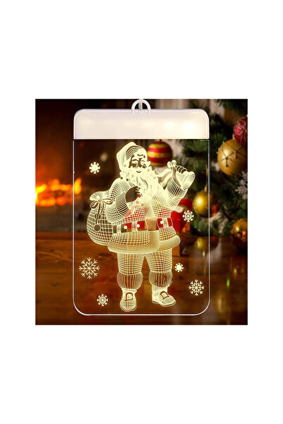 VERK Window decorationLED 3D, Santa Claus, 17 x 11.5 cm, Warm white