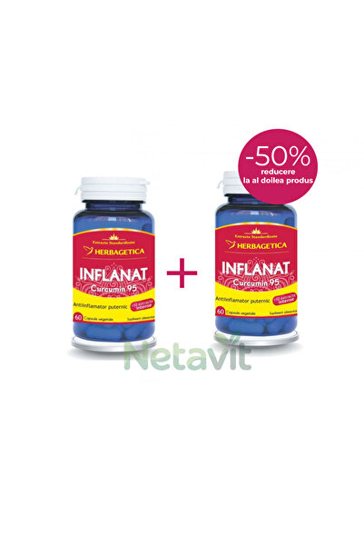 herbagetica Pachet umflat Curcumin95 - 60+60 capsule -