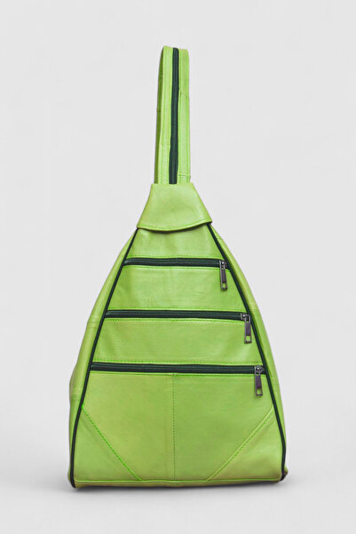 Lederax Genuine Leather Multi-Compartment Backpack and Shoulder Bag LD52