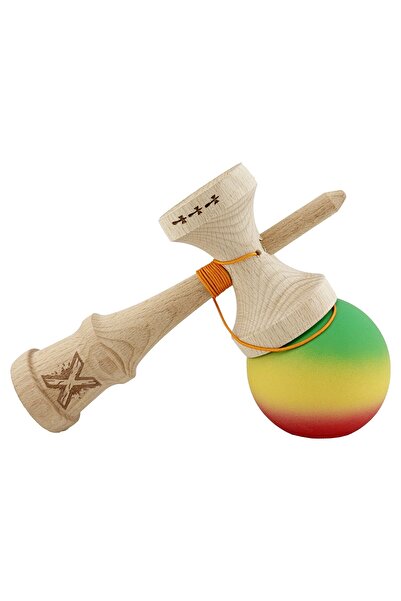 dalip Kendama X Original, Professional, Dalip, Big Cups V2, Rubber Grip, Metal Bearing, String 55 cm, Gre