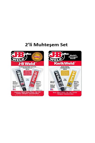 JB Weld Adhesive Weld -JB Weld Kwik Weld - Çiftli Etkili Güçlü Hızlı Yapıştır...