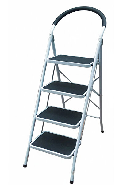 Genel Markalar 4 Basamaklı Katlanabilir Geniş Merdiven – 150 kg Taşıma,