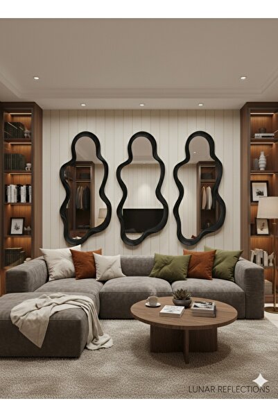Generic Artistic mirrors with a wavy frame – a touch of modern luxury 105cm * 49cm