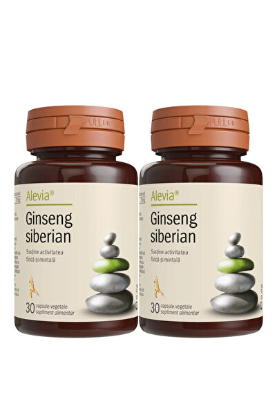 Alevia Pachet Ginseng Siberian - 2x30 comprimate -