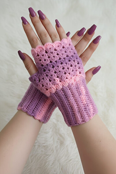 ZEYZON Parmaksız Yarım Eldiven – El Örgüsü, Sıcak ve Şık Kış Aksesuarı - El Y...