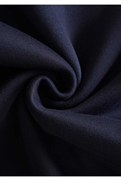 Relax family xf Men's Thick Navy Blue Hooded Three Thread Sweatshirt Hoodie Cotton