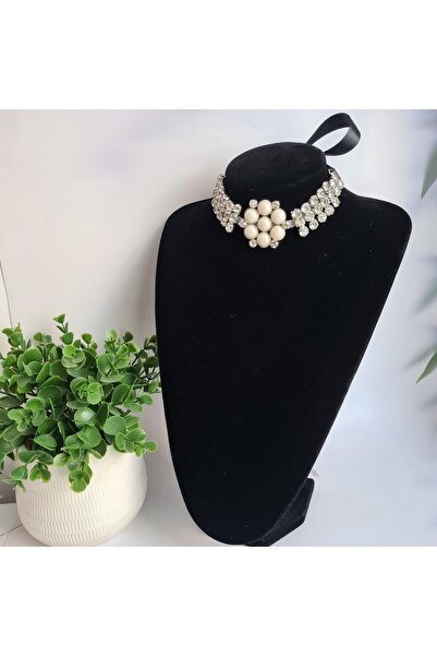 OEM Silver necklace with rhinestones