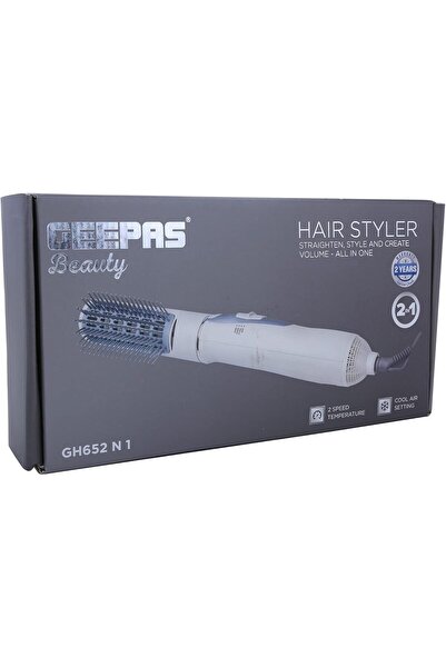 Geepas Hair Styler - GH652, White, 700 W