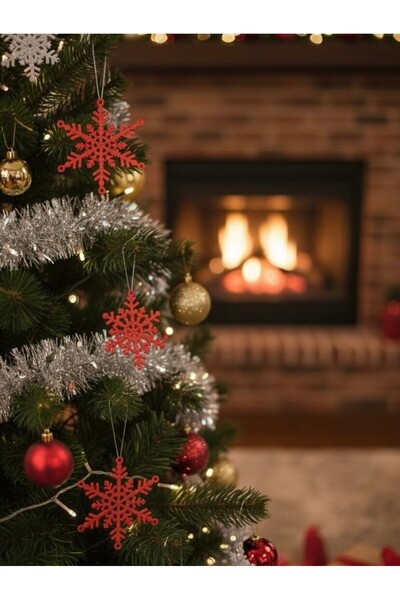 KARAHASANOĞLU MAKİNE زينة شجرة عيد الميلاد (10 قطع) حزمة