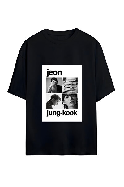 GraffTee تي شيرت قطني كبير الحجم للجنسين من BTS