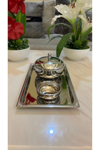 Palaces Small silver date set with gold, silver nickel, silver chrome - 3 pieces