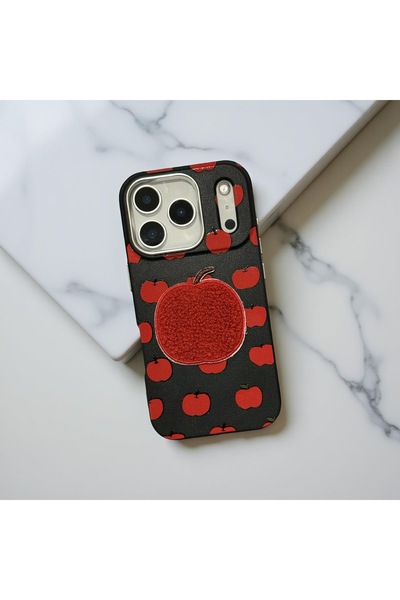 HYPERSOFT حافظة لطيفة لهاتف آيفون 16 برو (6.3 بوصة) متوافقة مع النمط الجلدي ا...