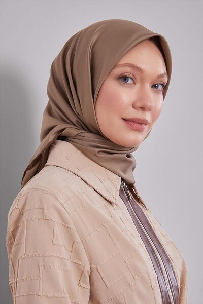 Levidor A.Khaki Solid Color Trend Twill Scarf