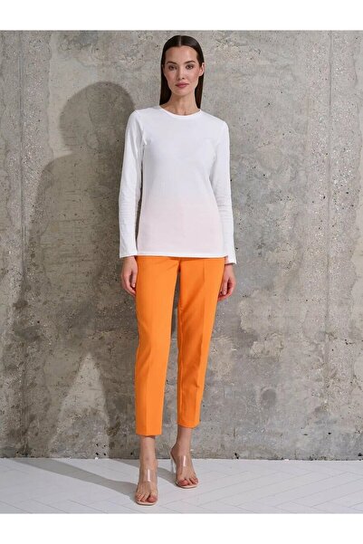 ELNOYA Unisex White Oversized Basic Daily Sweatshirt Long Sleeve Comfortable