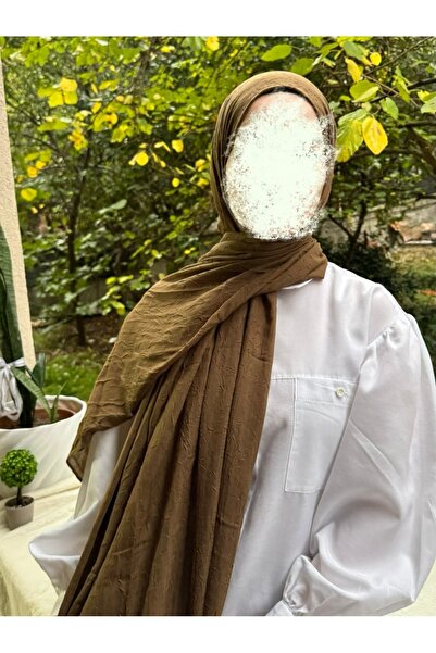 shalby Düz Tesettür Bambu Crash Şal