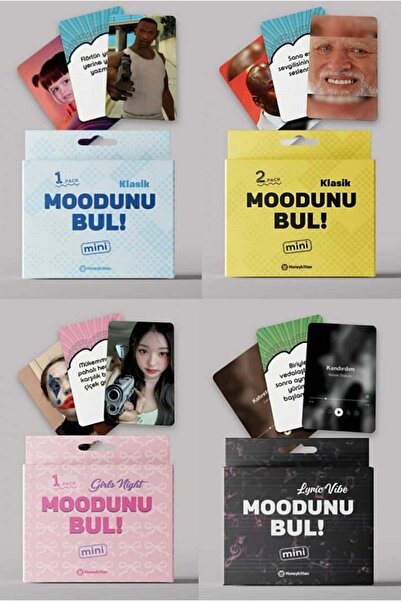 Luxmon Moodunu Bul 4'lü Avantajlı Mega Set Klasik(1+2) + Kızlar Gecesi 1 + Şa...