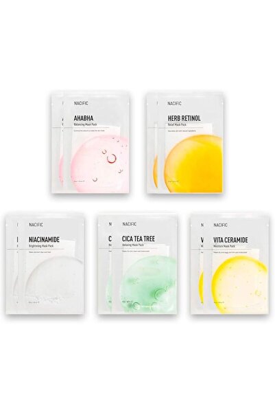 Nacific 10 Korean Face Mask Set for Dry Skin