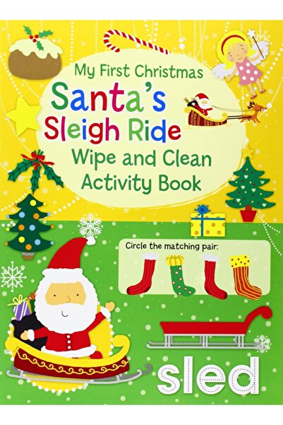 North Parade Publishing Carte cu activitati wipe clean Christmas Wipe Clean A...