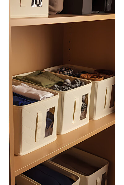 SER&YAT Window Shelf Organizer 25 cm - Cream Tela | 1 Piece | Foldable with Steel Support