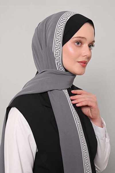 Levidor Smoked Labyrinth Pattern Medina Silk Shawl