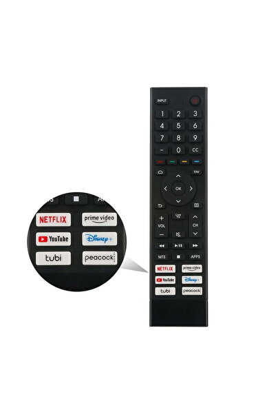 HYX جهاز تحكم عن بُعد بديل لتلفزيون Hisense لسلسلة Hisense Google/Android 4K UHD