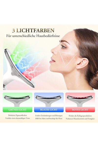 ANLAN Face Massager Against Wrinkles, 3-Mode 45°C V-Shape EMS Face Lifting Device (ANLAN)