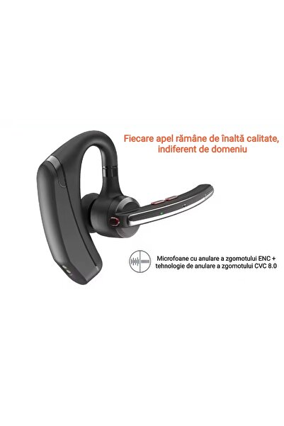 CerCip G10 Bluetooth Headset, Noise Cancelling, 27 hours of battery life, Computer dongle, Call center, Case