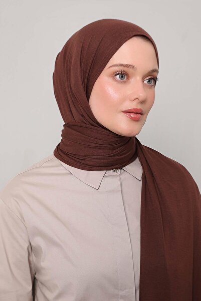 Levidor Bitter Brown Modal Combed Cotton Shawl