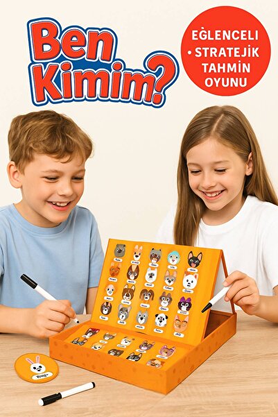 TOYFEST Ben Kimim? Eğitici 24 Karakterli Klasik Tahmin Oyunu – Yazı Tahtalı S...
