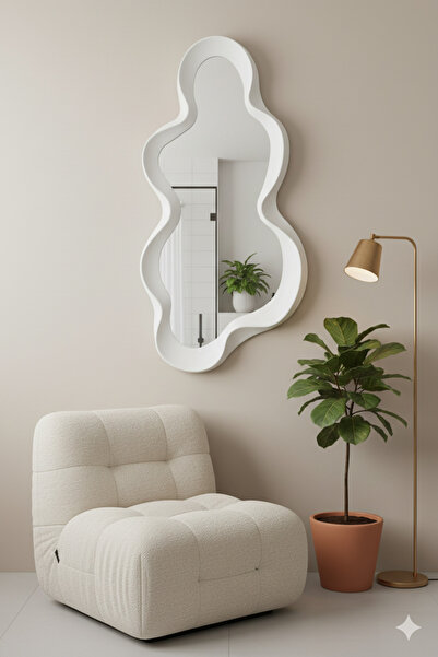 Generic Artistic mirror with a wavy frame – a touch of modern luxury 105cm * 49cm