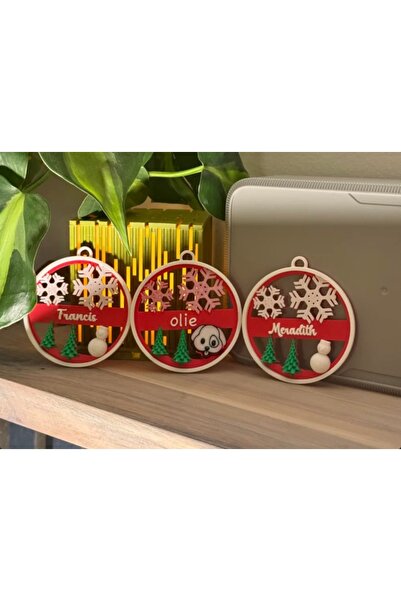 3D زينة عيد الميلاد (مجموعة من 3)