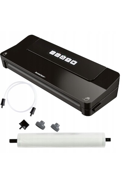 Silver Crest Food vacuum sealer set, plastic packaging, 125W, 38.6x14.5x7.3 cm, 1100 g, Black