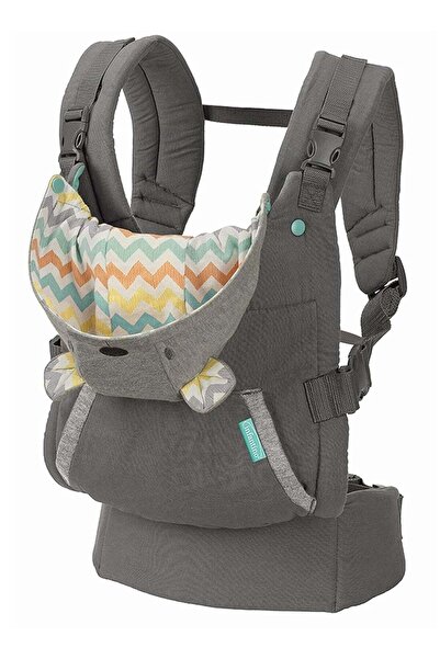 Generic Cuddle Up Baby Carrier with Comfortable Hood and Detachable Canopy, Grey - Style