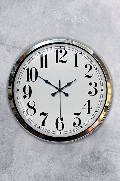 Kasva Concept Hediyelik 40 Cm Krom Metal Love Duvar Saati