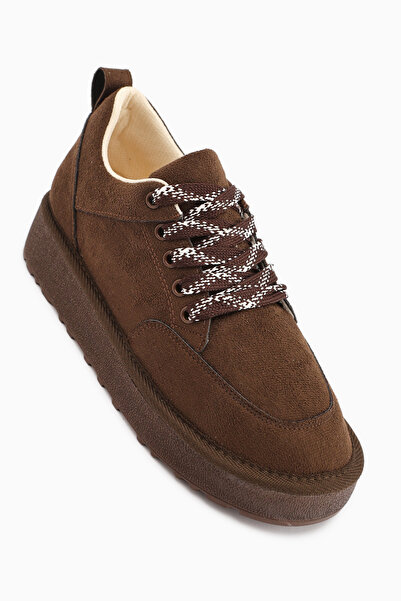 Limoya Edle Brown Suede Lace-Up Women's Boots