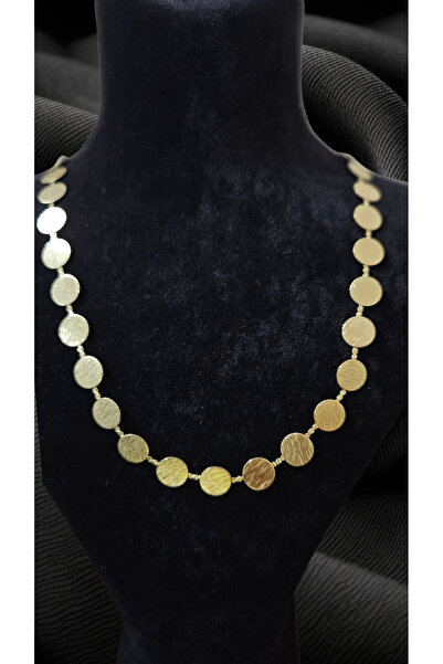 Maya 14K ALTIN KAPLAMA ÇELİK KOLYE